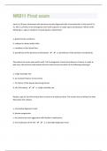 NR511|99 Final exam Questions with 100% Correct Answers | Updated | Guaranteed A+