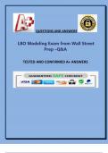 LBO MODELLING EXAM FROM WALL STREET PREP.