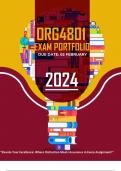 ORG4801 JAN/FEB EXAM - 2024