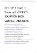 UPDATED GEB 3213 exam 3 Trammell VERIFIED SOLUTION 100% CORRECT ANSWER