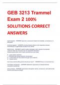 UPDATED GEB 3213 Trammel Exam 2 100% SOLUTIONS CORRECT ANSWERS