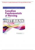 Test Bank for Canadian Fundamentals of Nursing 6th Edition by Potter