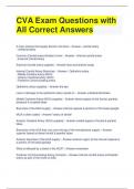 CVA Exam Questions with All Correct Answers