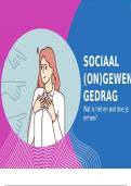 Presentatie (sociaal) ongewenst gedrag - gebaseerd op het Sensoa Vlaggensyysteem