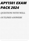 APY1501 EXAM PACK 2024