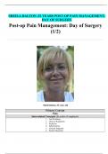  SHEILA DALTON ,52 YEARS POST-OP PAIN MANAGEMENT: DAY OF SURGERY Post-op Pain Management: Day of Surgery (1/2)