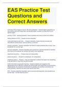 EAS Practice Test Questions and Correct Answers