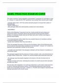 AAMC PRACTICE EXAM #5 CARS QUESTIONS WITH CORRECT ANSWERS