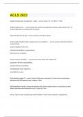  ACLS Advanced Cardiovascular Life Support EXAM STUDY GUIDE 2023