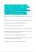 CKAD, CKA Kubernetes, Certified Kubernetes Administrator_ Minasys, Certified Kubernetes Application Developer, CERTIFIED KUBERNETES ADMINISTRATOR practice exam questions fully solved & updated