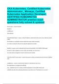 CKA Kubernetes, Certified Kubernetes Administrator_ Minasys, Certified Kubernetes Application Developer, CERTIFIED KUBERNETES ADMINISTRATOR practice exam questions fully solved & updated