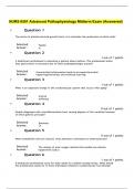 	 NURS 6501 Advanced Pathophysiology Midterm Exam (Answered)