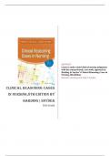 Clinical Reasoning Cases in Nursing 8th Edition Harding Snyder Test Bank ISBN- 978-0323831734 Verified 2024 Practice Questions and 100% Correct Answers with Explanations for Exam Preparation, Graded A+