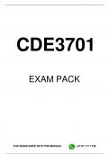 CDE3701 EXAM PACK 2024