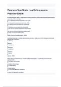 Pearson Vue State Health Insurance Practice Exam Questions with correct Answers 2024( A+ GRADED 100% VERIFIED).