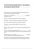 Civil Air Patrol Spaatz Exam - Aerospace Cumulative Study Guide with 100% correct answers 