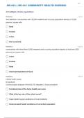 NR-441: | NR 441 COMMUNITY HEALTH NURSING TEST 4 WITH 100% CORRECT ANSWERS