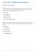 NR-441: | NR 441 COMMUNITY HEALTH NURSING QUESTIONS & ANSWERS