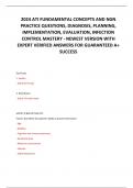 2024 ATI FUNDAMENTAL CONCEPTS AND NGN PRACTICE QUESTIONS, DIAGNOSIS, PLANNING, IMPLEMENTATION, EVALUATION, INFECTION CONTROL MASTERY - NEWEST VERSION WITH EXPERT VERIFIED ANSWERS FOR GUARANTEED A+ SUCCESS