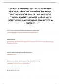 2024 ATI FUNDAMENTAL CONCEPTS AND NGN PRACTICE QUESTIONS, DIAGNOSIS, PLANNING, IMPLEMENTATION, EVALUATION, INFECTION CONTROL MASTERY - NEWEST VERSION WITH EXPERT VERIFIED ANSWERS FOR GUARANTEED A+ SUCCESS