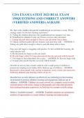 CDA EXAM LATEST 2023 REAL EXAM 150QUESTIONS AND CORRECT ANSWERS (VERIFIED ANSWERS) AGRADE  Ms. Hart walks toddlers through the neighborhood several times a week. Which strategy makes for the best learning experience? 