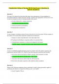 Chamberlain College of Nursing NR222 Final Exam 1. Questions & Answers (Graded A)