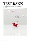 Test Bank for A Concise Introduction to Logic 11th Edition by Patrick J. Hurley ISBN: 9781111346232 Complete Guide