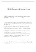 ATI RN Fundamentals Proctored Exam