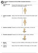 Chapter 1 Anatomical Terms With Complete Solutions 2024