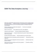 D204 The Data Analytics Journey