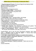 Nr 565 / Nr565 advanced pharmacology fundamentals week 1 Quiz -100% correct- Latest 2023/2024