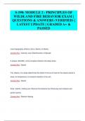 S-190: MODULE 2 - PRINCIPLES OF  WILDLAND FIRE BEHAVIOR EXAM |  QUESTIONS & ANSWERS (VERIFIED) |  LATEST UPDATE | GRADED A+ &  PASSED