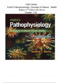 TEST BANK for Porth's Pathophysiology: Concepts of Altered Health States 11th Edition By Norris Chapter 1-52