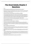 The Great Gatsby Chapter 3Questions with Correct Answers