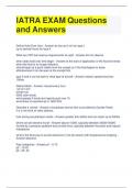 IATRA EXAM Questions and Answers 