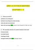 Ivy Tech APHY 101 Midterm Chapters 1 - 6 Questions and Answers 2024 / 2025 | 100% Verified Answers