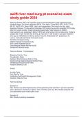  swift river med surg pt scenarios exam study guide 2024 