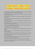 Precision Nutrition - Chapter 13 Step 4 Providing A Nutrition Plan Exam 2024