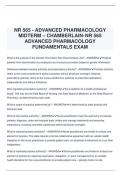 NR 565 - ADVANCED PHARMACOLOGY MIDTERM – CHAMBERLAIN- NR 565 ADVANCED PHARMACOLOGY FUNDAMENTALS EXAM