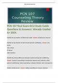 PCN-107 final Exam GCU Study Guide Questions & Answers/ Already Graded A+ 2024. 