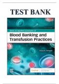 Test Bank for Basic & Applied Concepts of Blood Banking and Transfusion Practices 5th Edition by Paula Howard | ISBN: 9780323697392