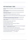 ACI Field Grade 1 2024 Exam Questions with 100% correct Answers( A+ GRADED  LATEST UPDATE 2024/2025).