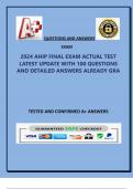 2024 AHIP FINAL EXAM ACTUAL TEST LATEST UPDATE