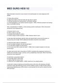 Med Surg HESI 2024/2025 V1 and V2 Questions with complete solutions ( A  GRADED 100% VERIFIED)!! ALL BUNBLED HERE!!!...