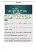 PCN-107 Midterm Exam Questions & Answers, (43 terms) Already Graded A+ 2024. 