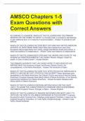 AMSCO Chapters 1-5 Exam Questions with Correct Answers