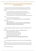 HESI RN EXIT EXAM V2 FULL EXAM 160 QUESTIONS AND ANSWERS A+