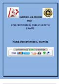 CPH CERTIFIED IN PUBLIC HEALTH EXAMS