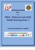 PNLE Maternal and Child Health Nursing Exam 1