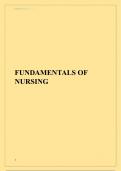 FUNDAMENTALS OF NURSING